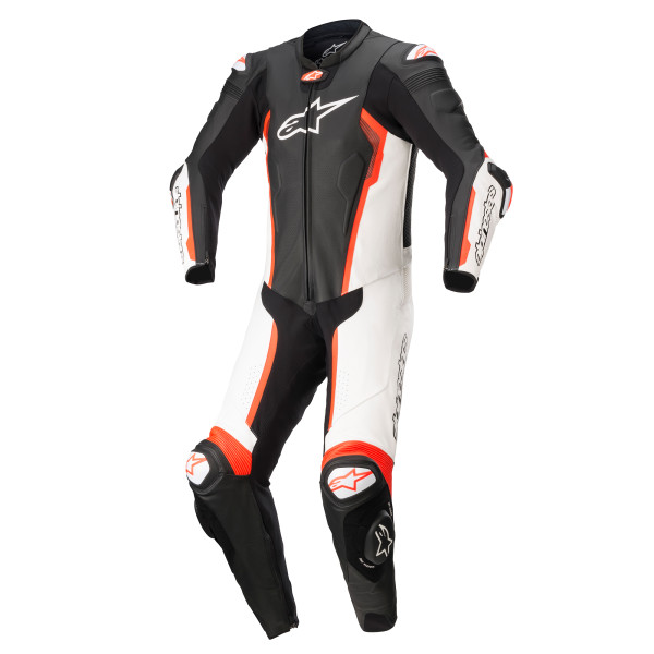 Alpinestars Alpinestars Missile V2 Leather Suit 1 Pc B/W Red Fluo